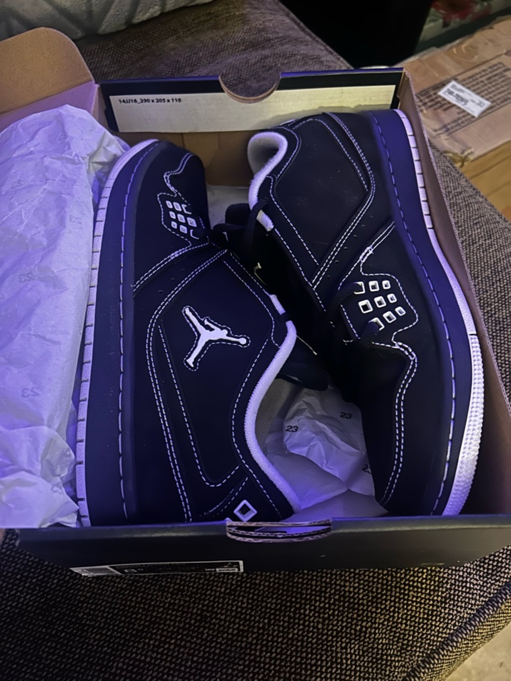 Jordan men’s 1 flight low sneakers 8.5